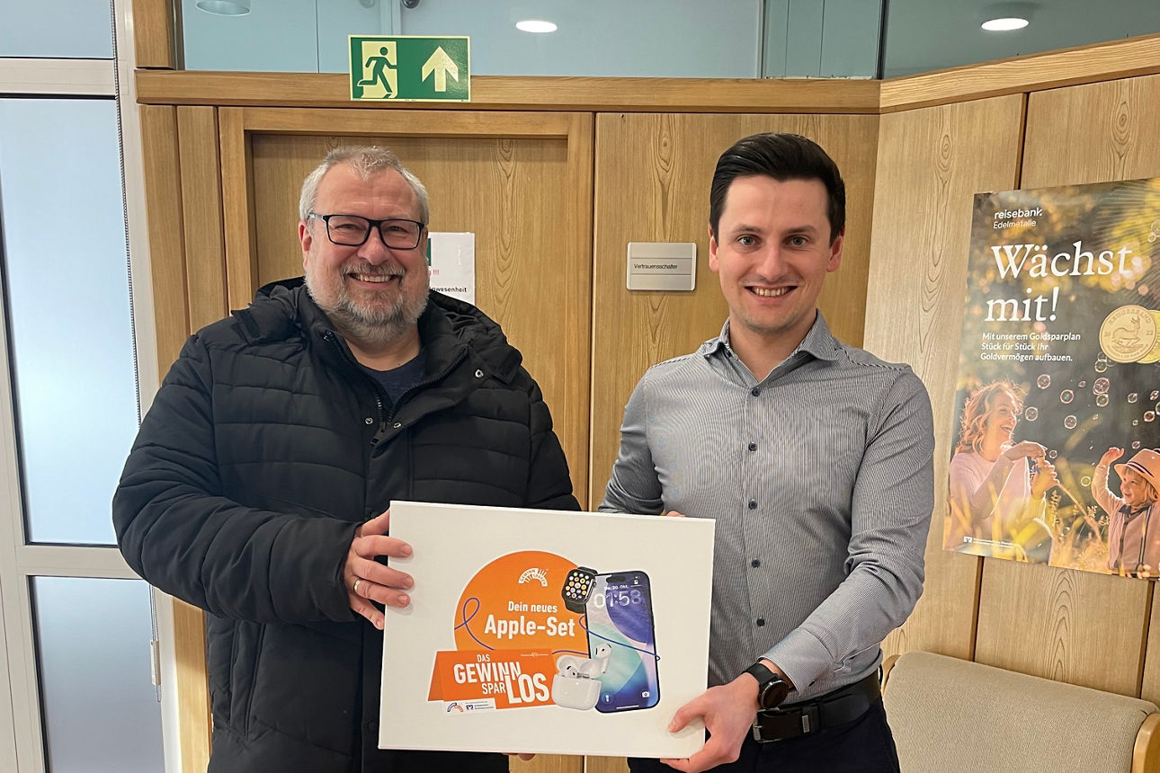 Apple-Set übergabe an Gewinnsparer
