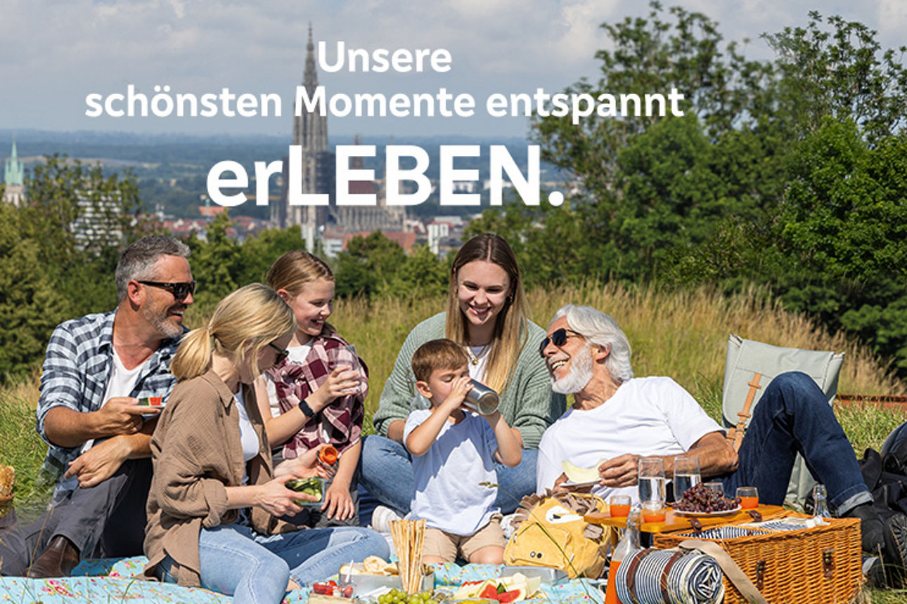 Meine Bank fürs Leben: Familie beim Picknick