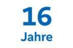 Schriftzug 16 Jahre