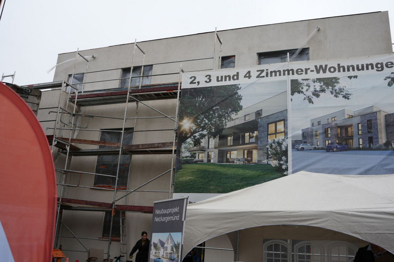 Ansicht des Neubauprojektes