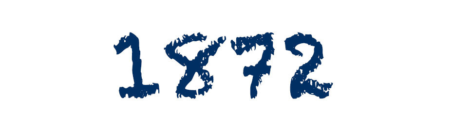 Das Bild zeigt die Jahreszahl 1872
