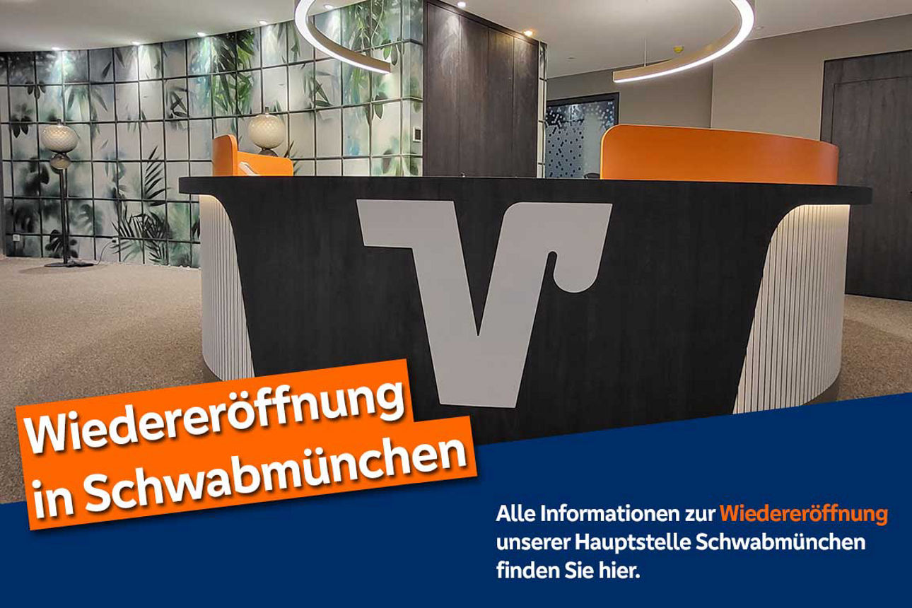 Informationen zur Wiedereröffnung der Hauptstelle