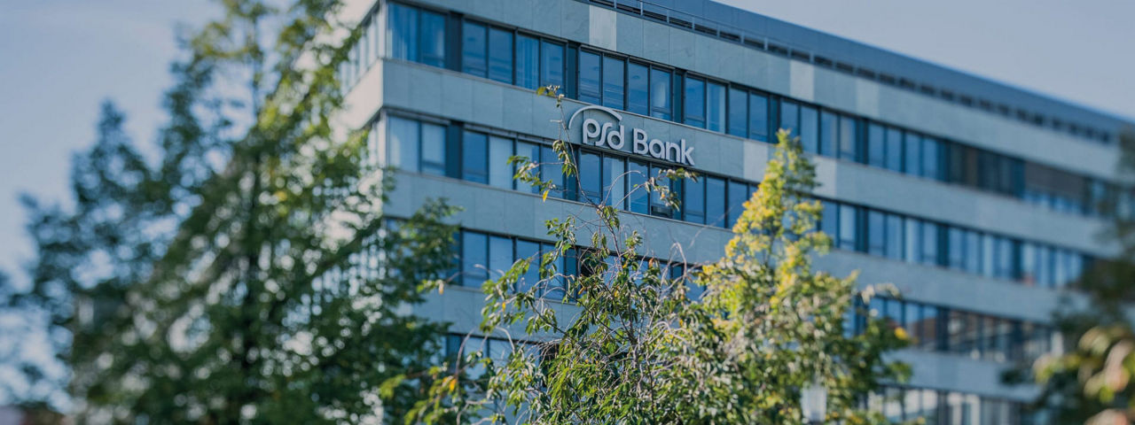 Außenansicht der PSD Bank Nürnberg