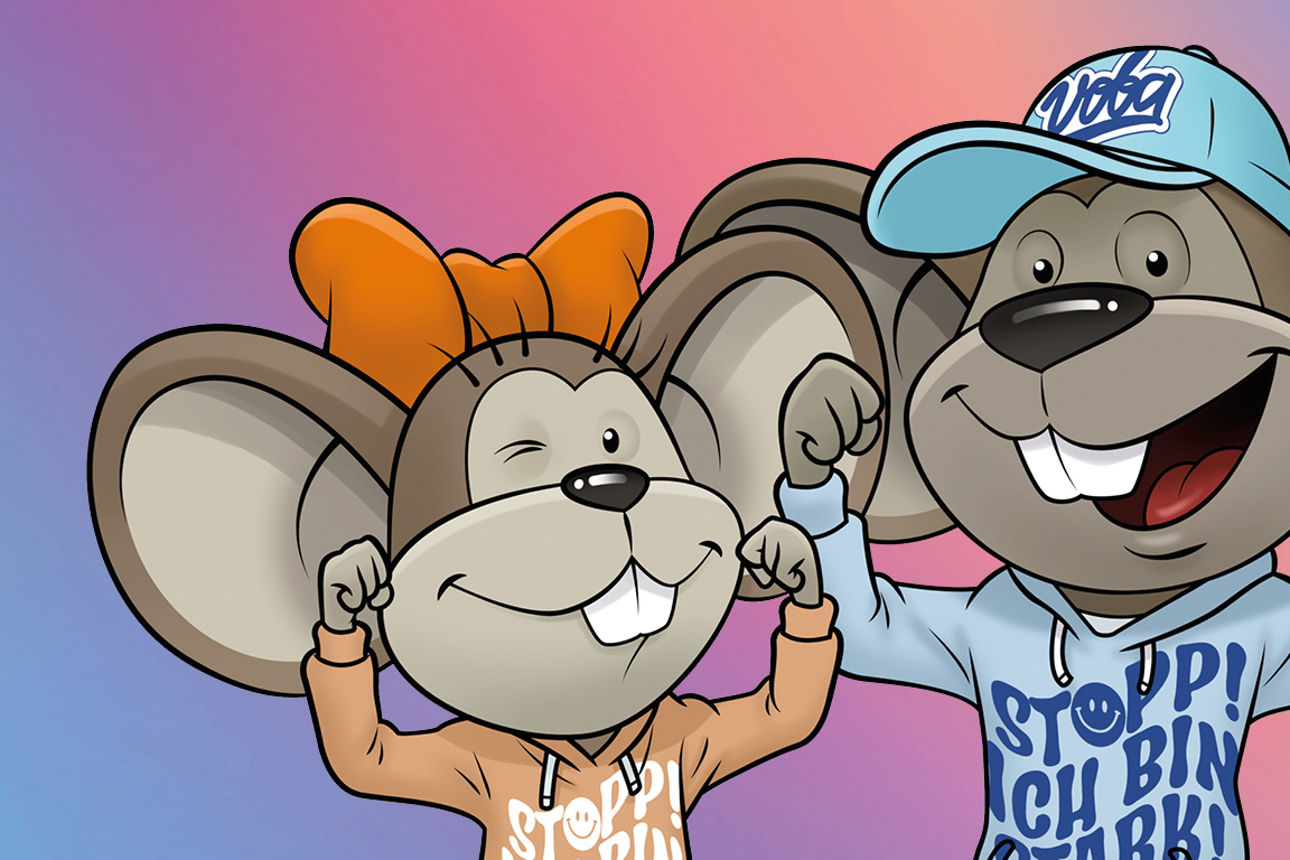 Hanni und Manni sportlich gekleidet