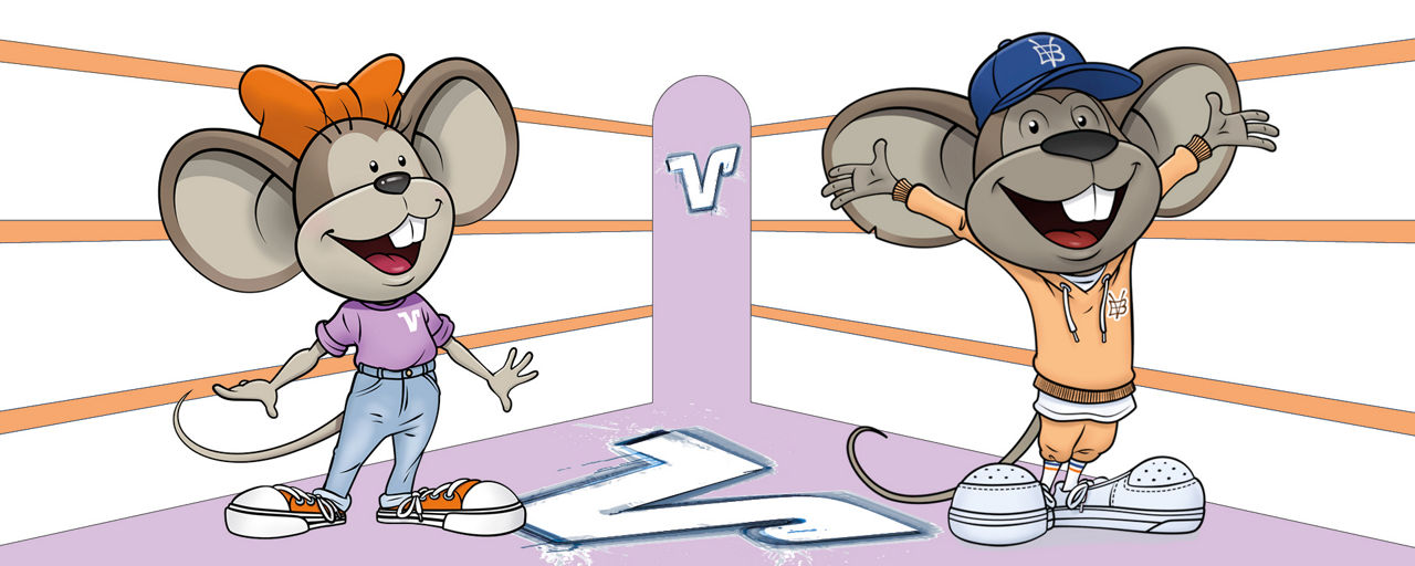 Hanni und Manni im Boxring