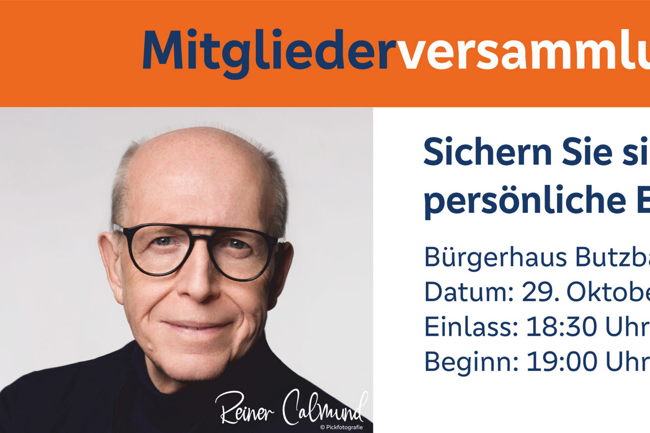 Einladung zur Mitgliederversammlung am 29.10.2026