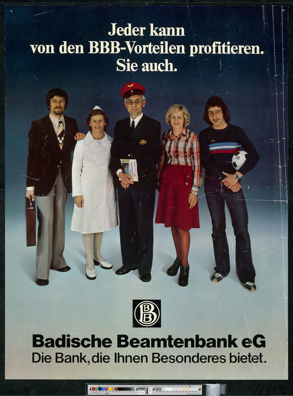 Historisches Plakat von der BBBank