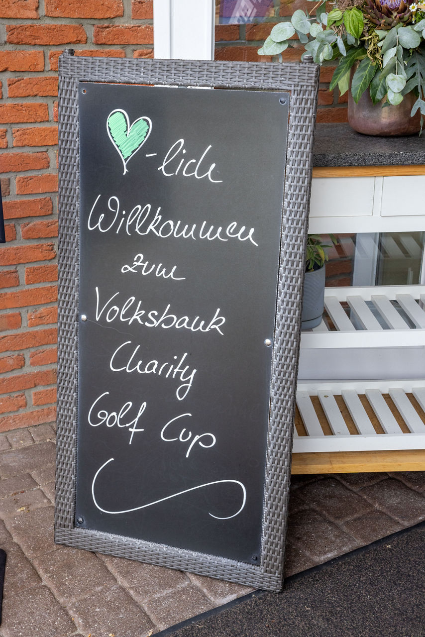 VBLH Charity Golf Cup Willkommensschild 
