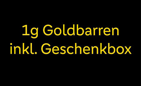 1g Goldbarren inkl. Geschenkbox