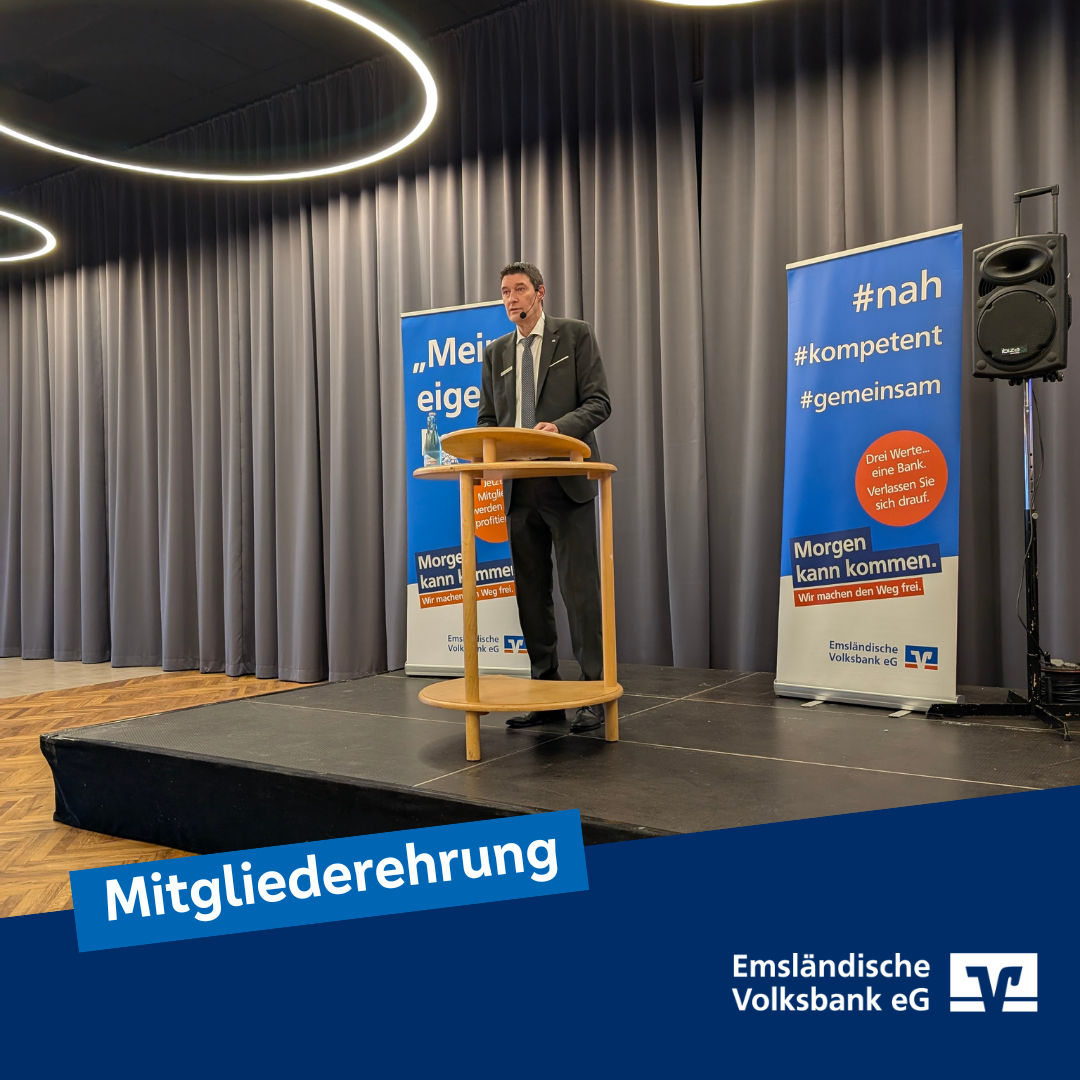 Mitgliederehrung im Saal Kamp