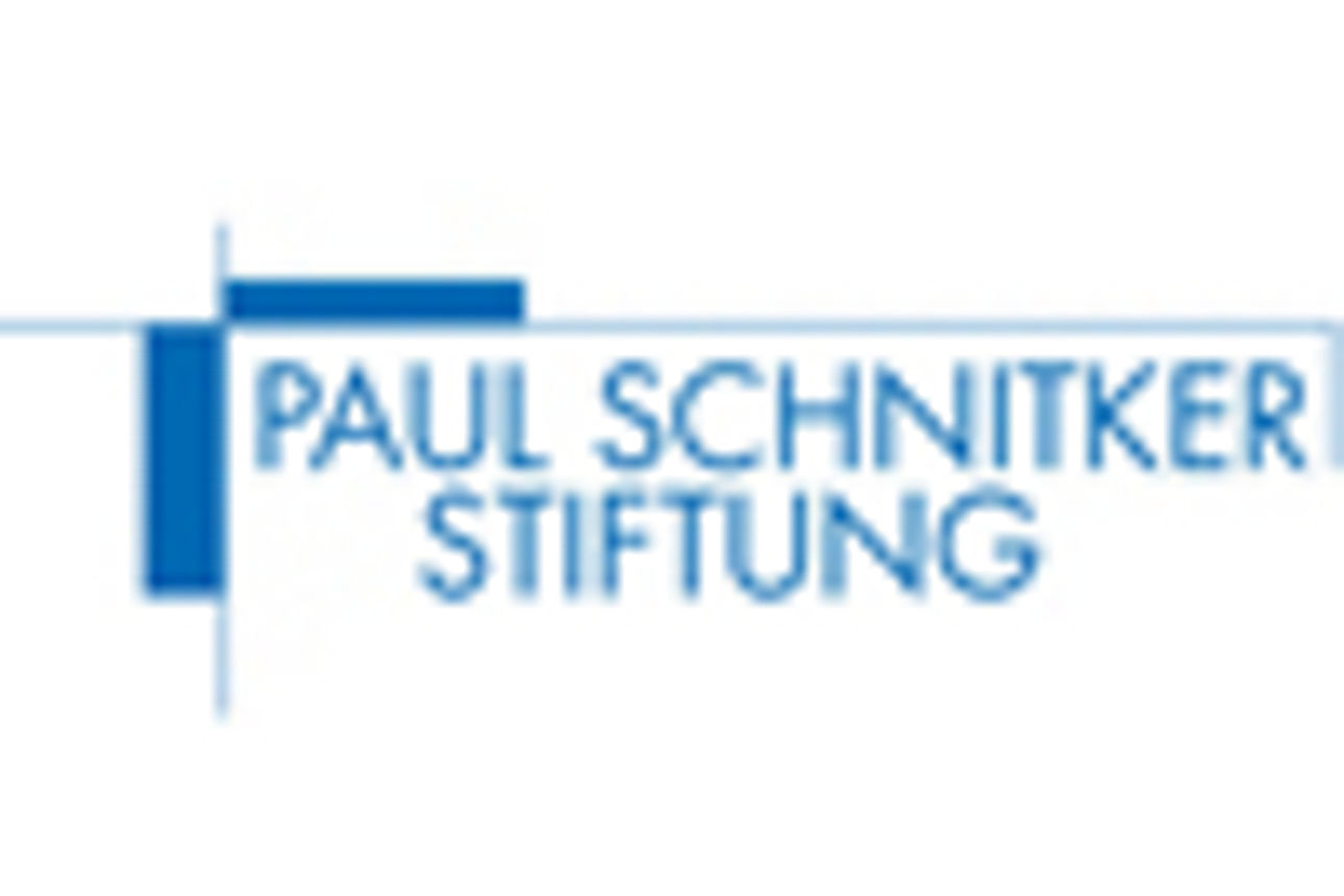 Logo der Paul Schnitker Stiftung in blauer Schriftfarbe
