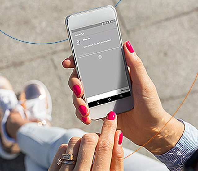 Smartphone in der Hand