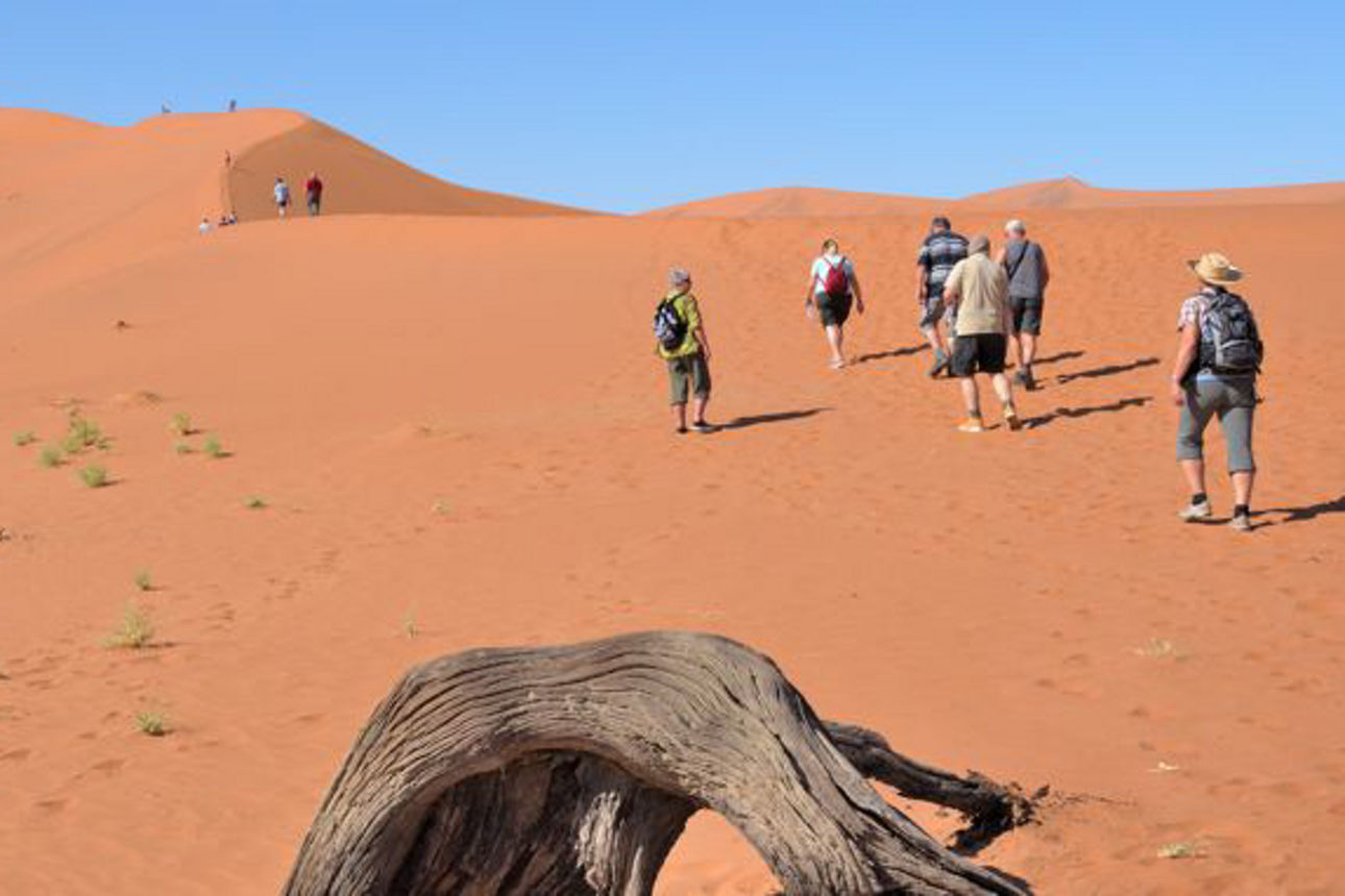 Reisegruppe in Namibia