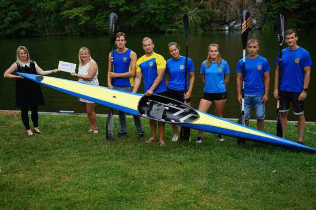 Scheckübergabe an den Sportgemeinschaft Lauenhain e.V.