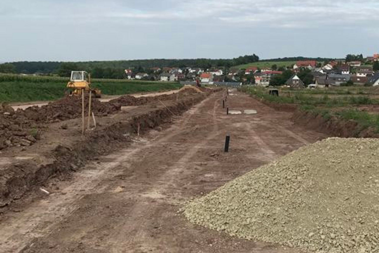  Die ersten Bauherren haben begonnen. 