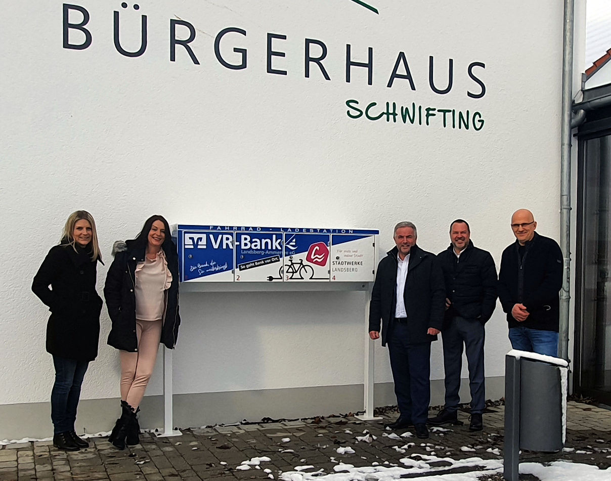 In Schwifting „tanken“ Fahrräder kostenlos