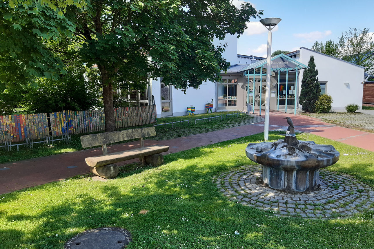 Garten vor einer Kinderkrippe