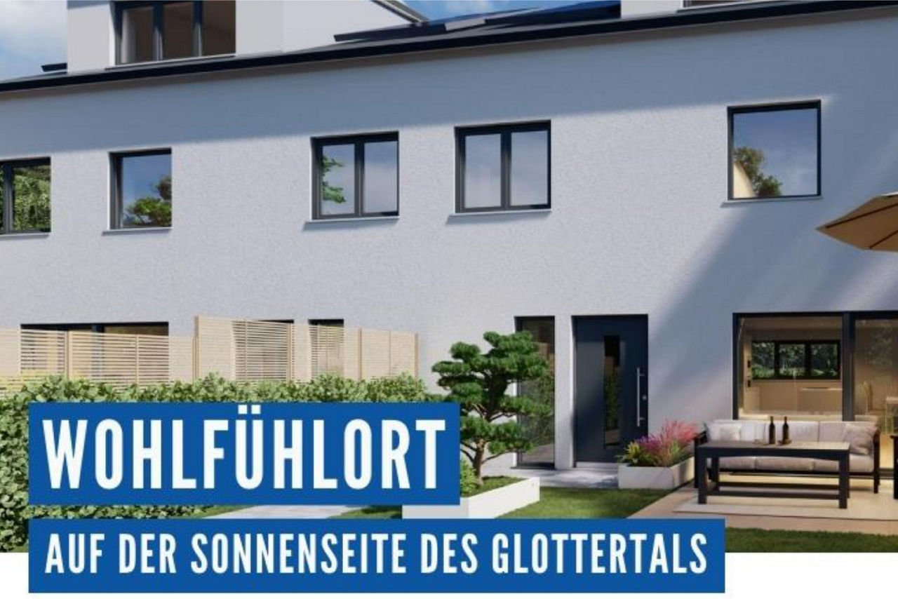 Schicker BEubai auf der Sonnenseite des Glotetrtals