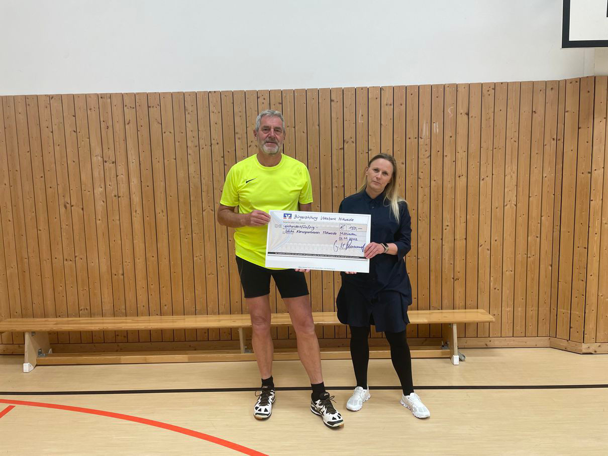 Scheckübergabe an den Sächsischer Kanusportverein Mittweida e.V.