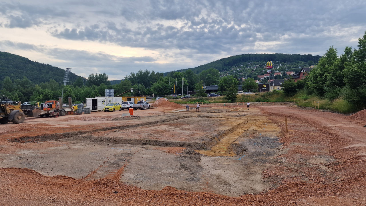 Detaillierte Ansicht des Fundaments
