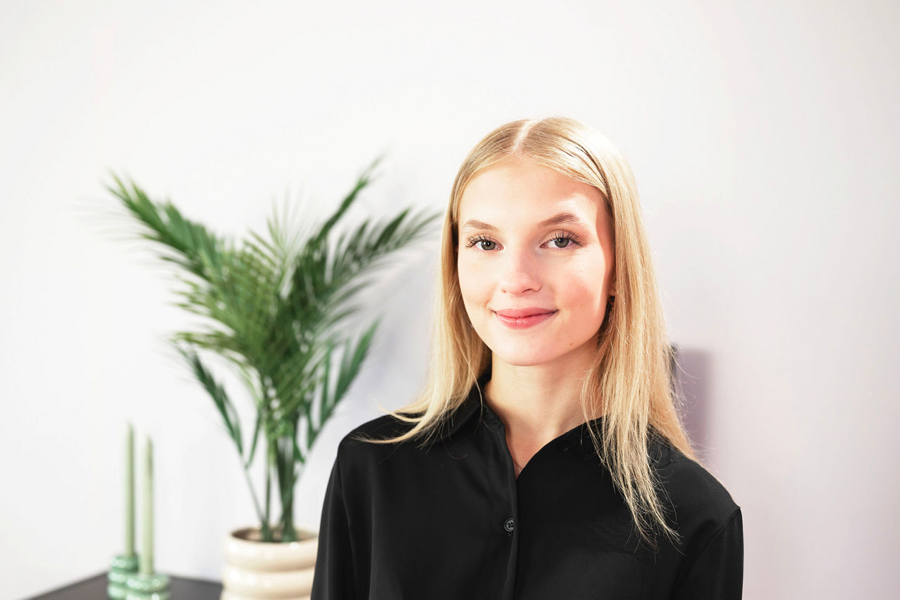 Unsere Auszubildene Amelie ist bei uns im Videostudio