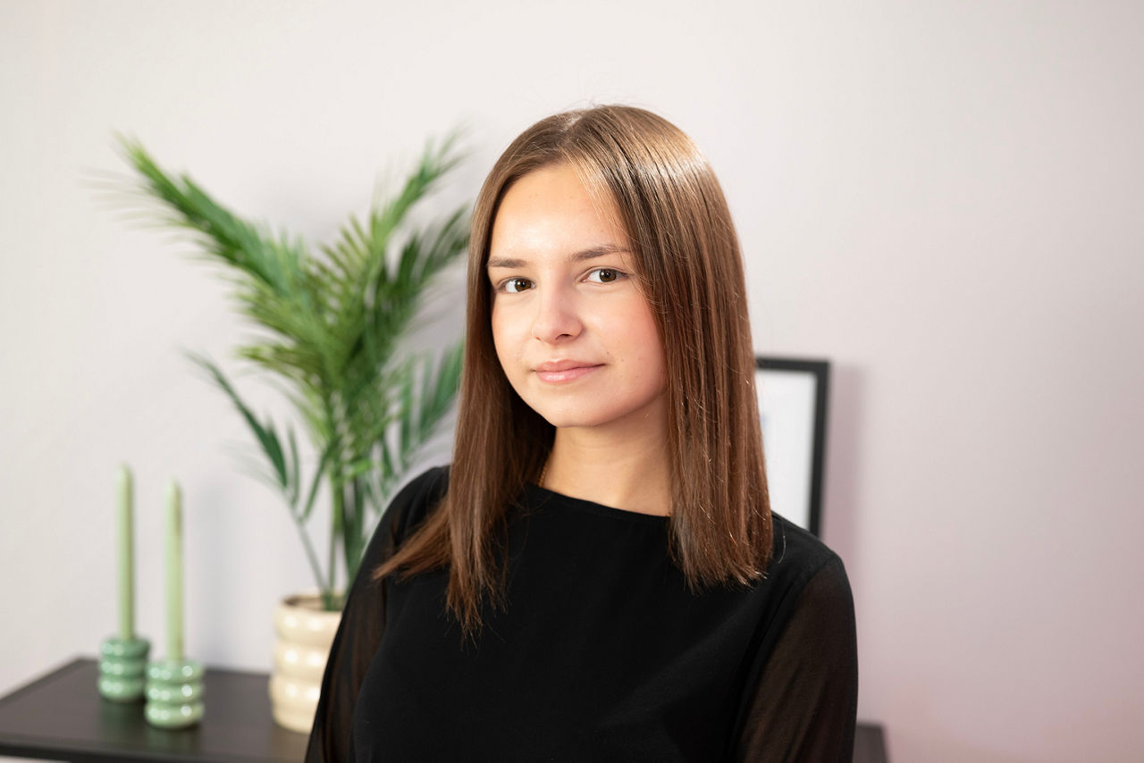 Unsere Auszubildene Melanie im Videostudio
