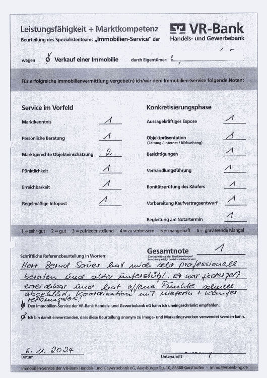 Bild Kundenfeedback