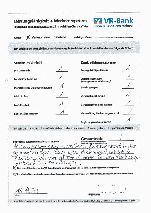 Bild Kundenfeedback