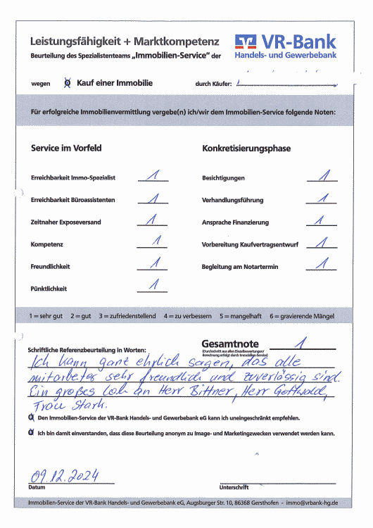 Bild Kundenfeedback