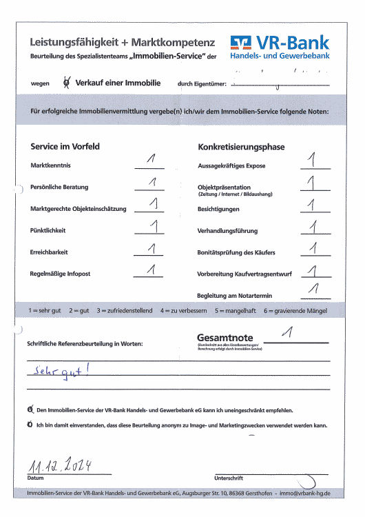 Bild Kundenfeedback