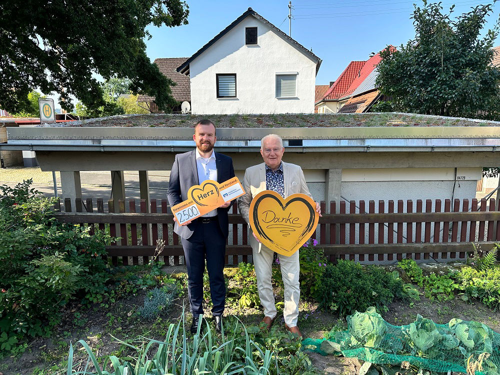 Spendenübergabe an die Gemeinde Harsdorf