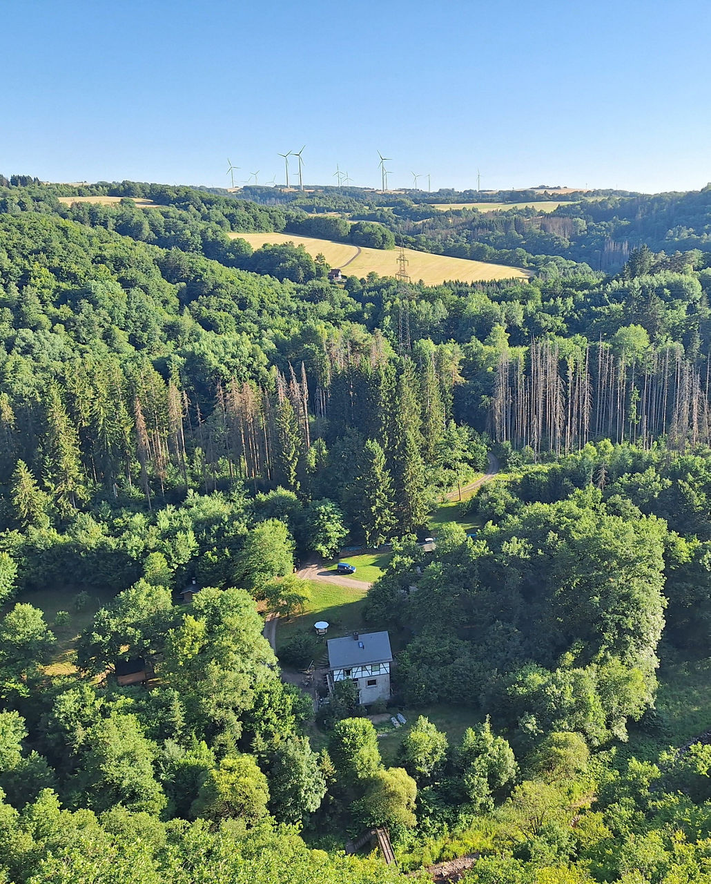 Aussicht Wanderung entlang der Nahe 