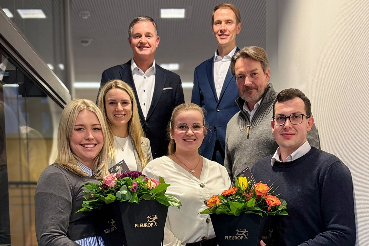 Noelle Marie Steinmetz und Christoph Maaß starten als Bankkaufleute bei der Volksbank durch.