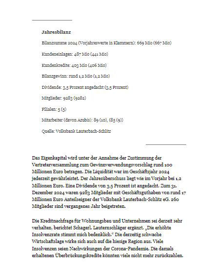 Bild der Zeitungsberichtes aus der Onlineausgabe der Fuldaer Zeitung