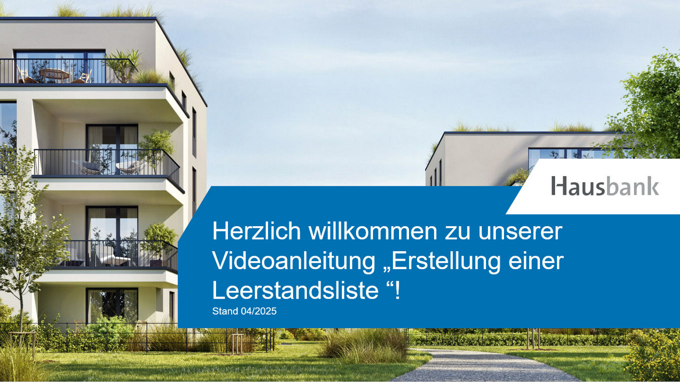 Erzeugung einer Leerstandsliste in VS3