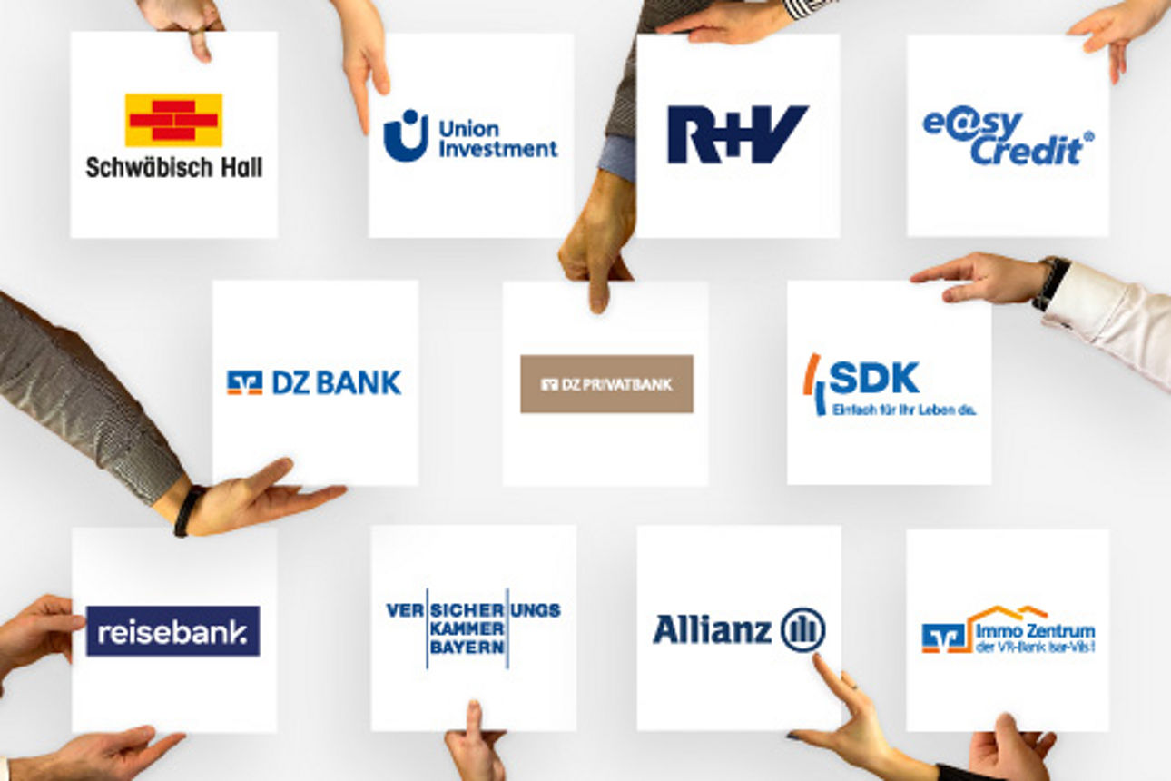 Logos der Unternehmen in der Genossenschaftlichen FinanzGruppe