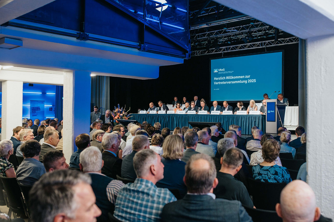 Ein voller Saal bei der Vertreterversammlung