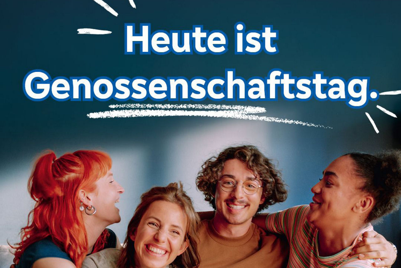 Genossenschaftstag: Vier Freunde zusammen