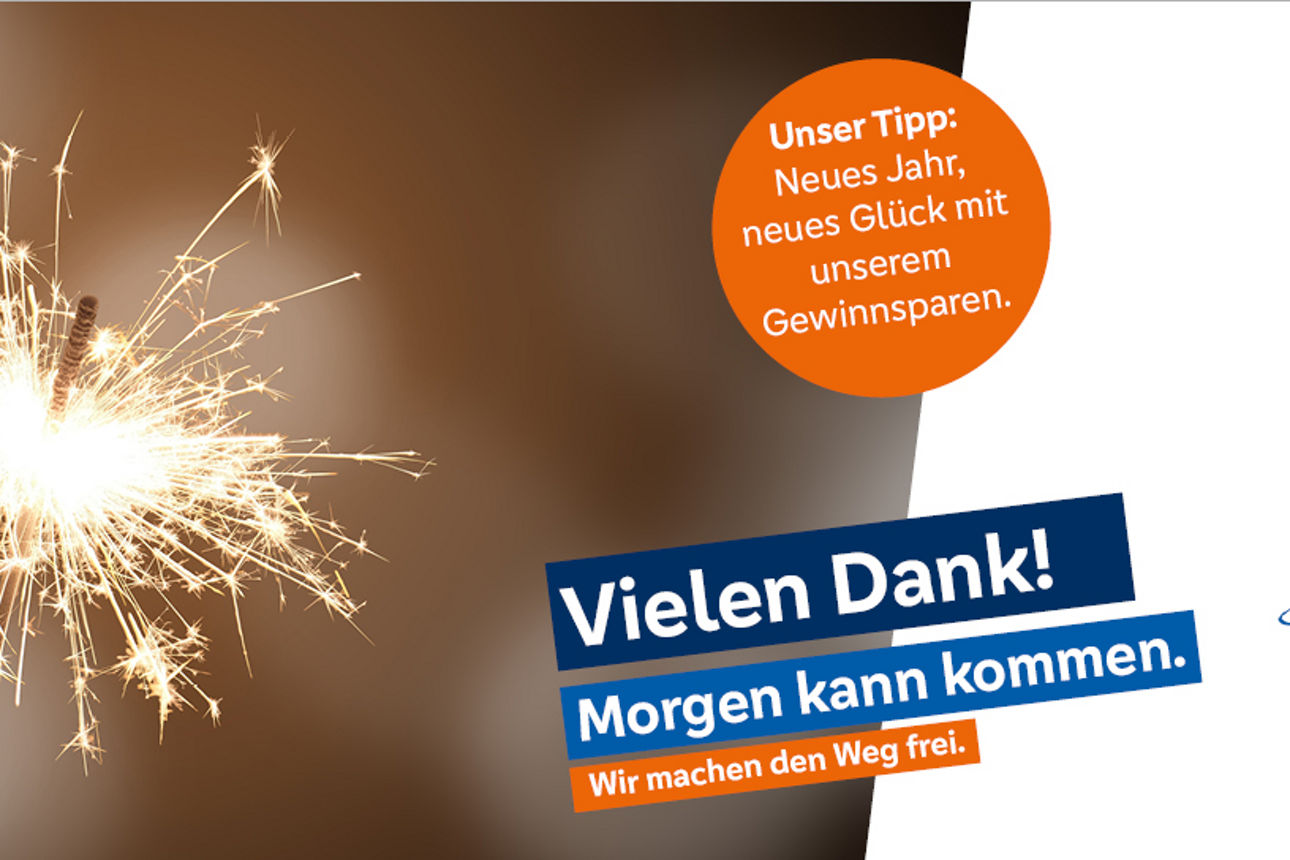 Bild mit Sylvesterfeuerwerk und Neujahrsgrüßen