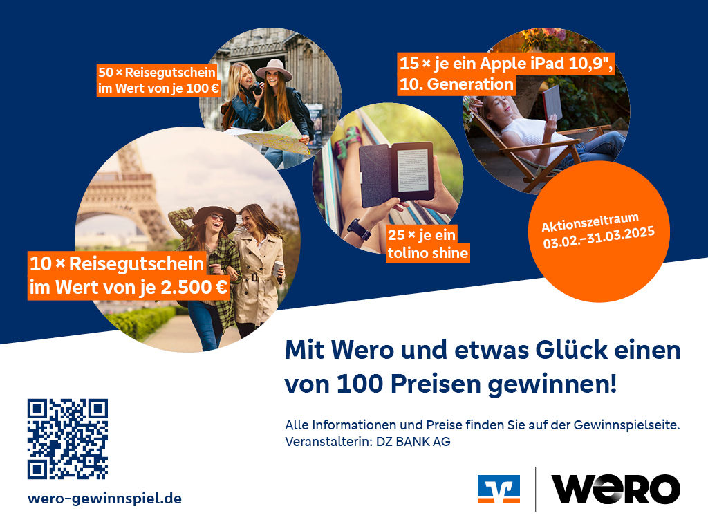 Einer von 100 Preisen - Das Wero Gewinnspiel