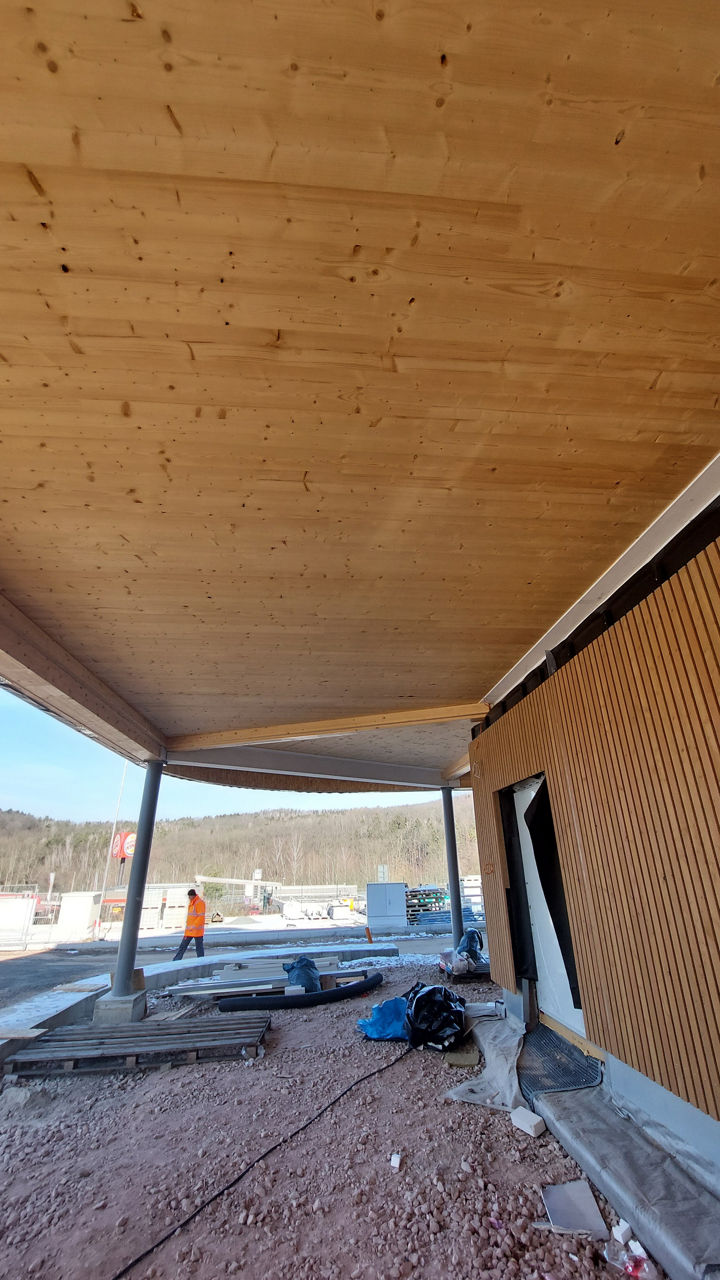Baustellenansicht Außenanlage
