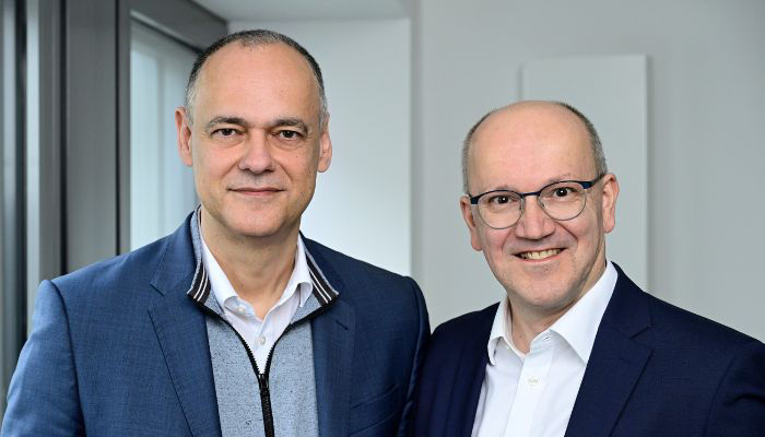 Bild der Vorstandsmitglieder Oliver Pöpplau (Vorsitzender) und Jörg Bercher