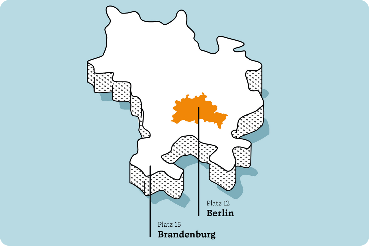  Karte von Berlin und Brandenburg