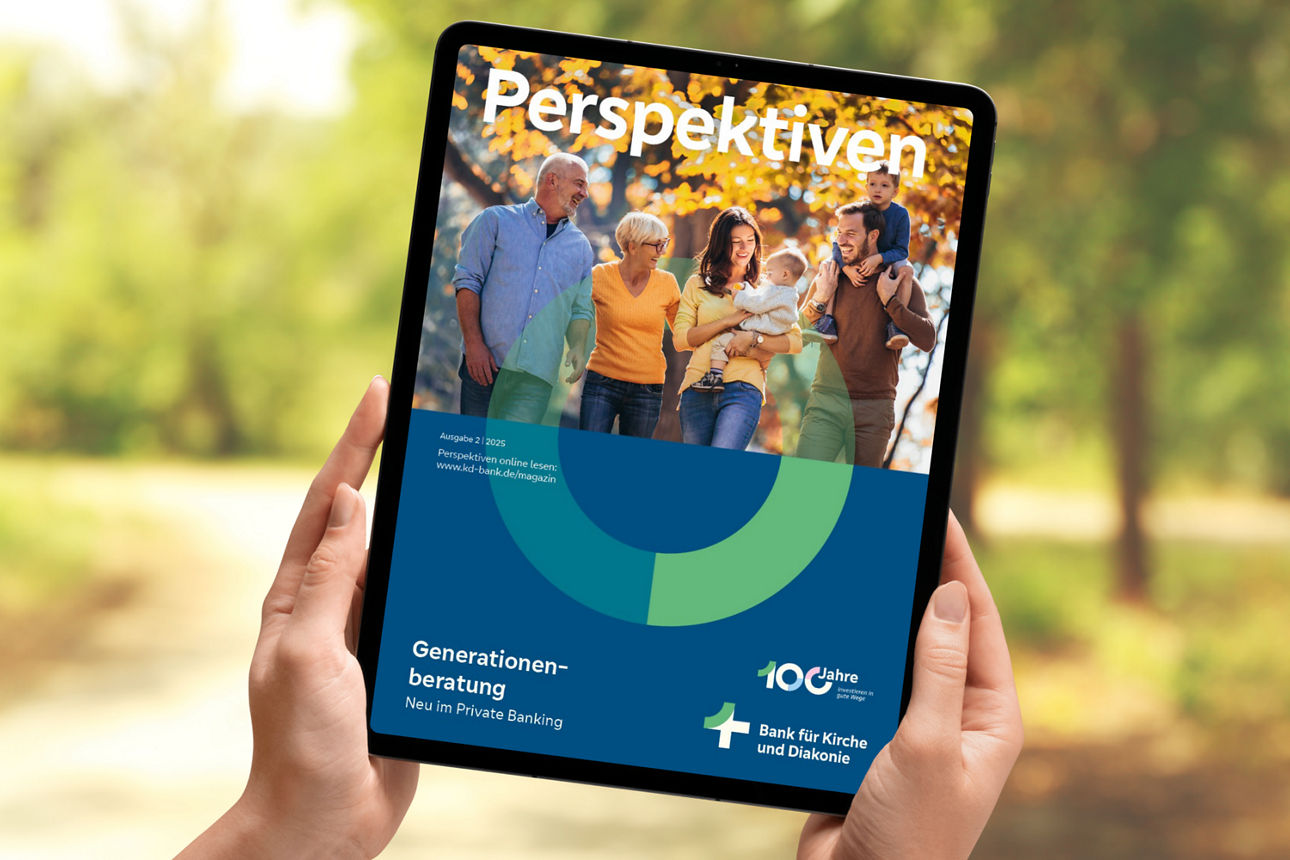 Tablet mit neuer Ausgabe Perspektiven