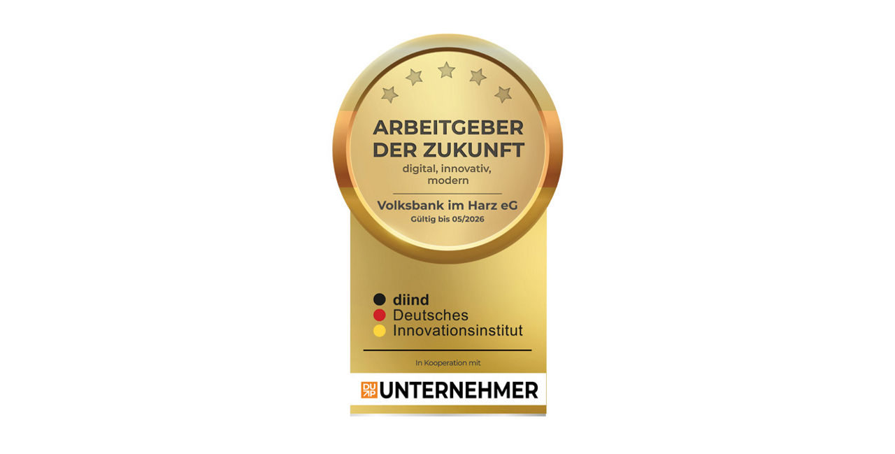 Goldenes Siegel Arbeitgeber der Zukunft