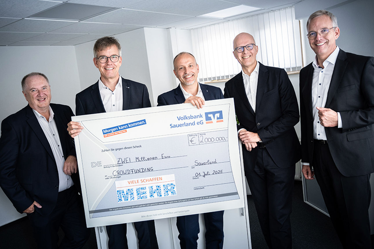 Viele schaffen mehr: der Vorstand der Volksbank Sauerland