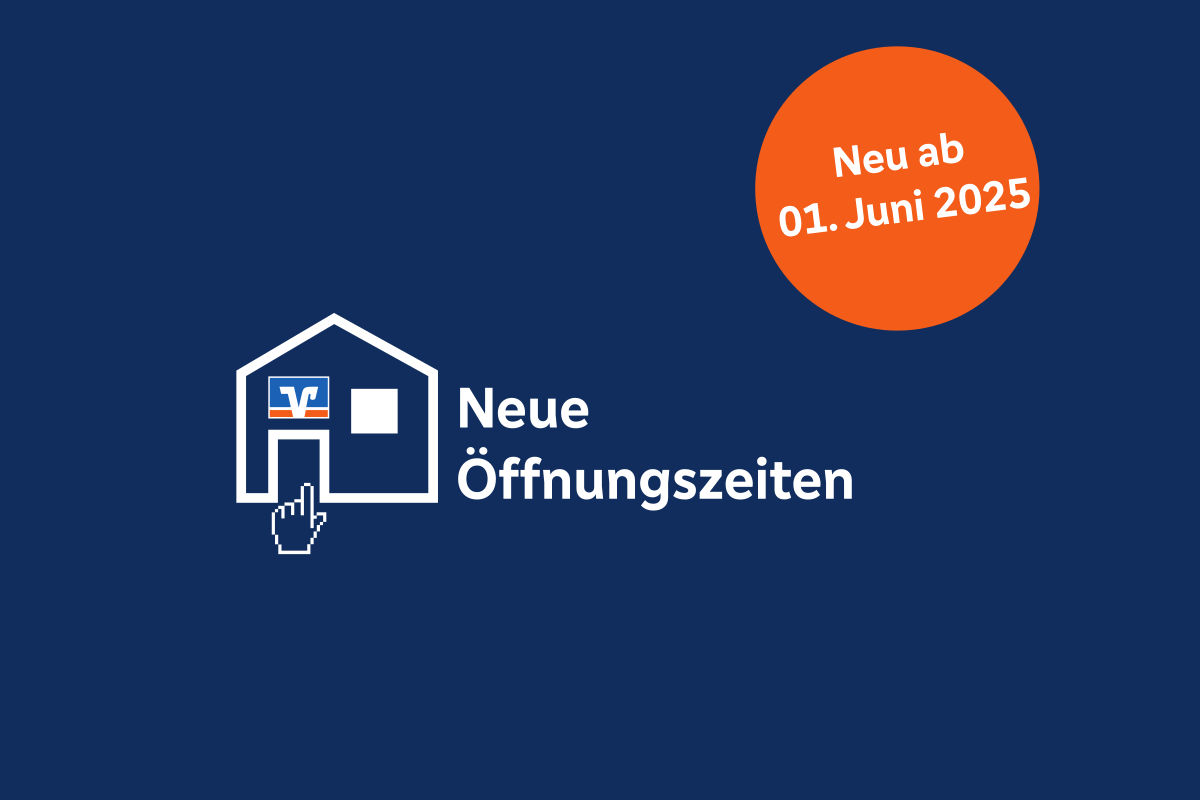 Plakat mit den neuen Öffnungszeiten (gültig ab 01.06.2025)