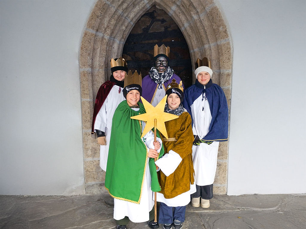 Gruppenbild der Heiligen Drei Könige