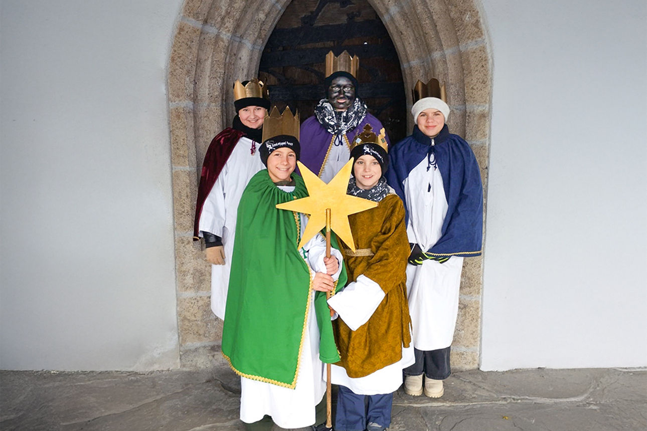 Gruppenbild der Heiligen Drei Könige