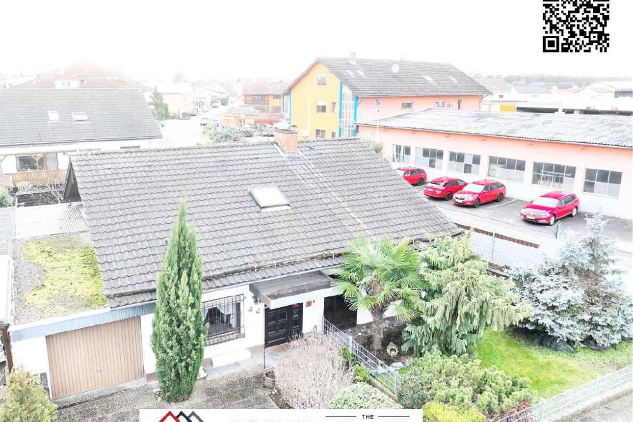 Sicht auf Haus von oben 